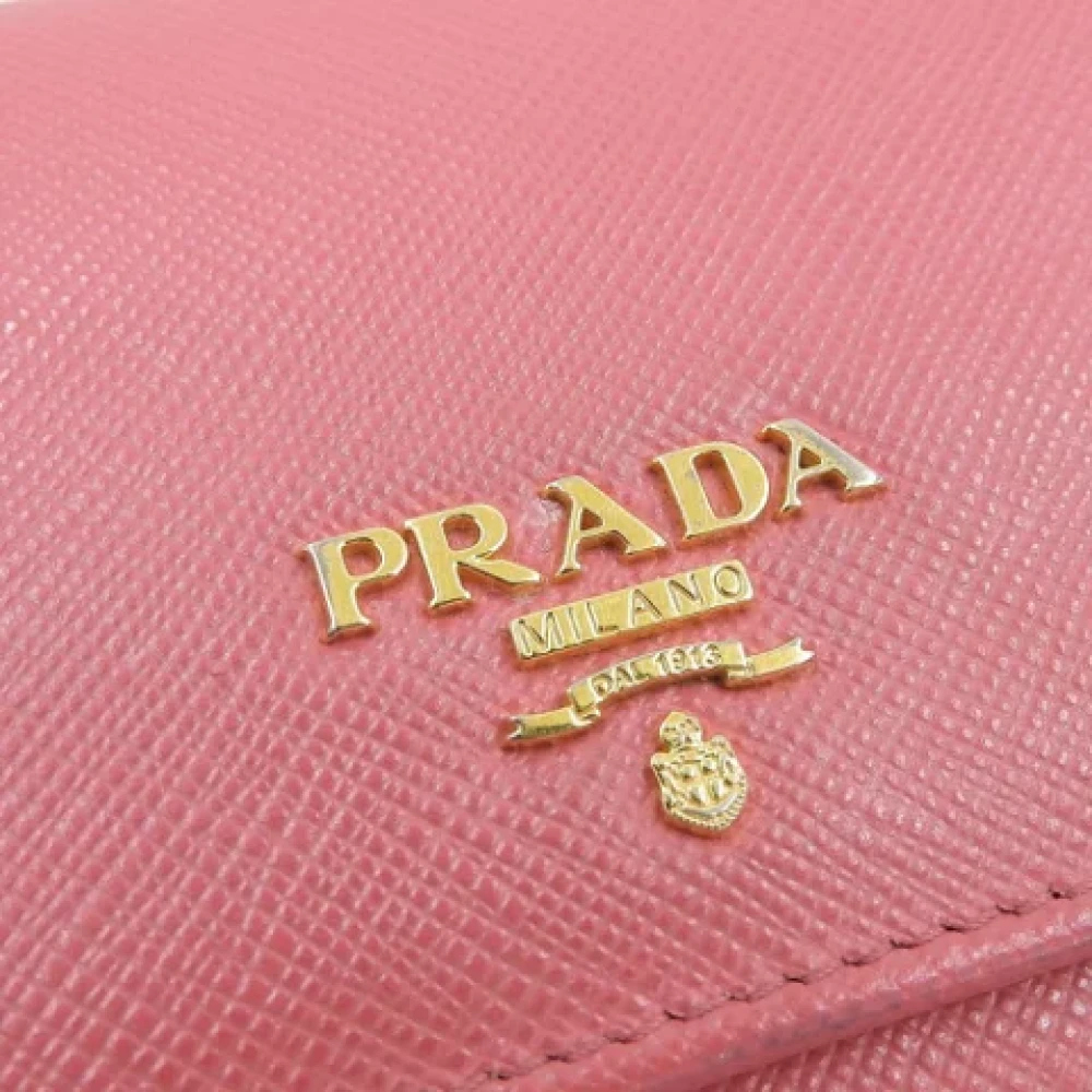 Prada Vintage Pre-owned Leather wallets Pink Dames