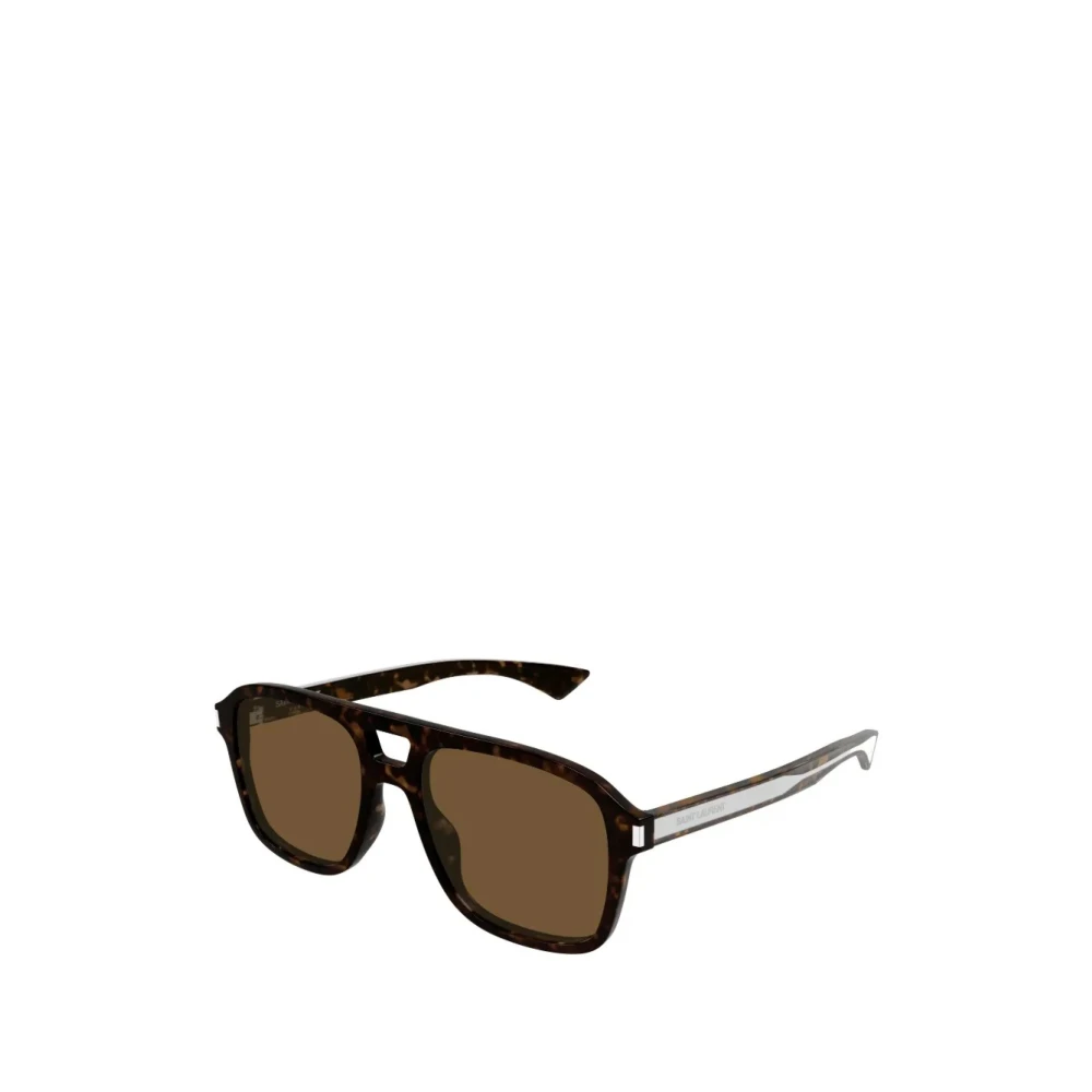 Saint Laurent Unisex Brown Sunglasses, 55 Mm, Sl 881 Aviator Sunglasses