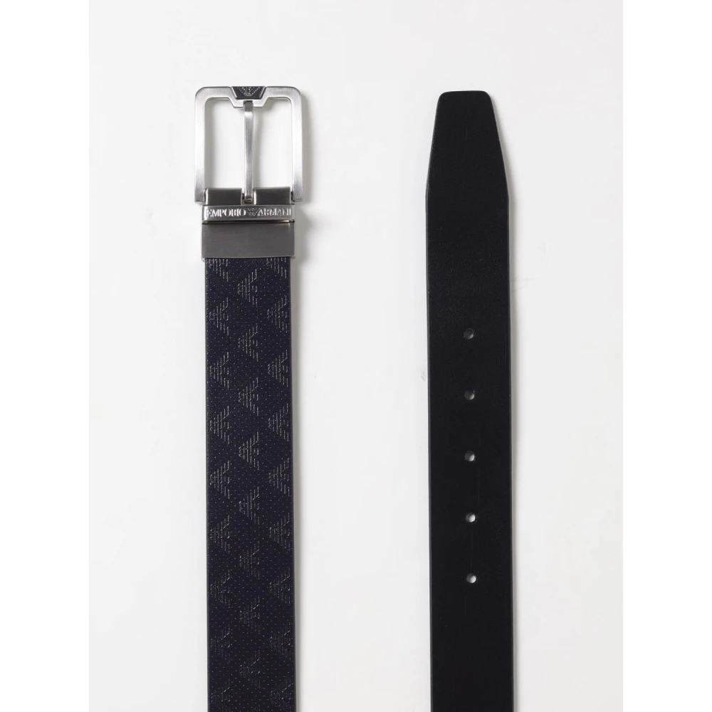 Emporio Armani Blauwe Herengordels Blue Heren