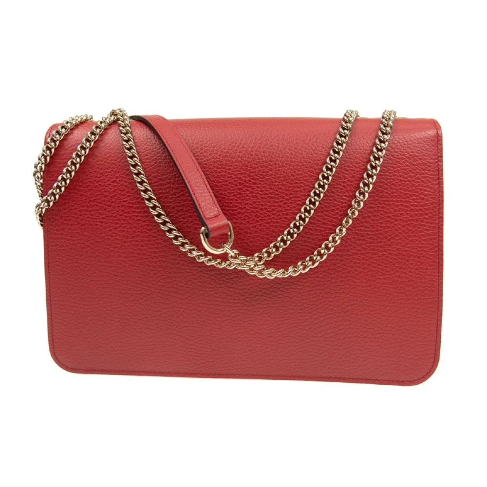 Gucci Interlocking GG Schoudertas Red Dames