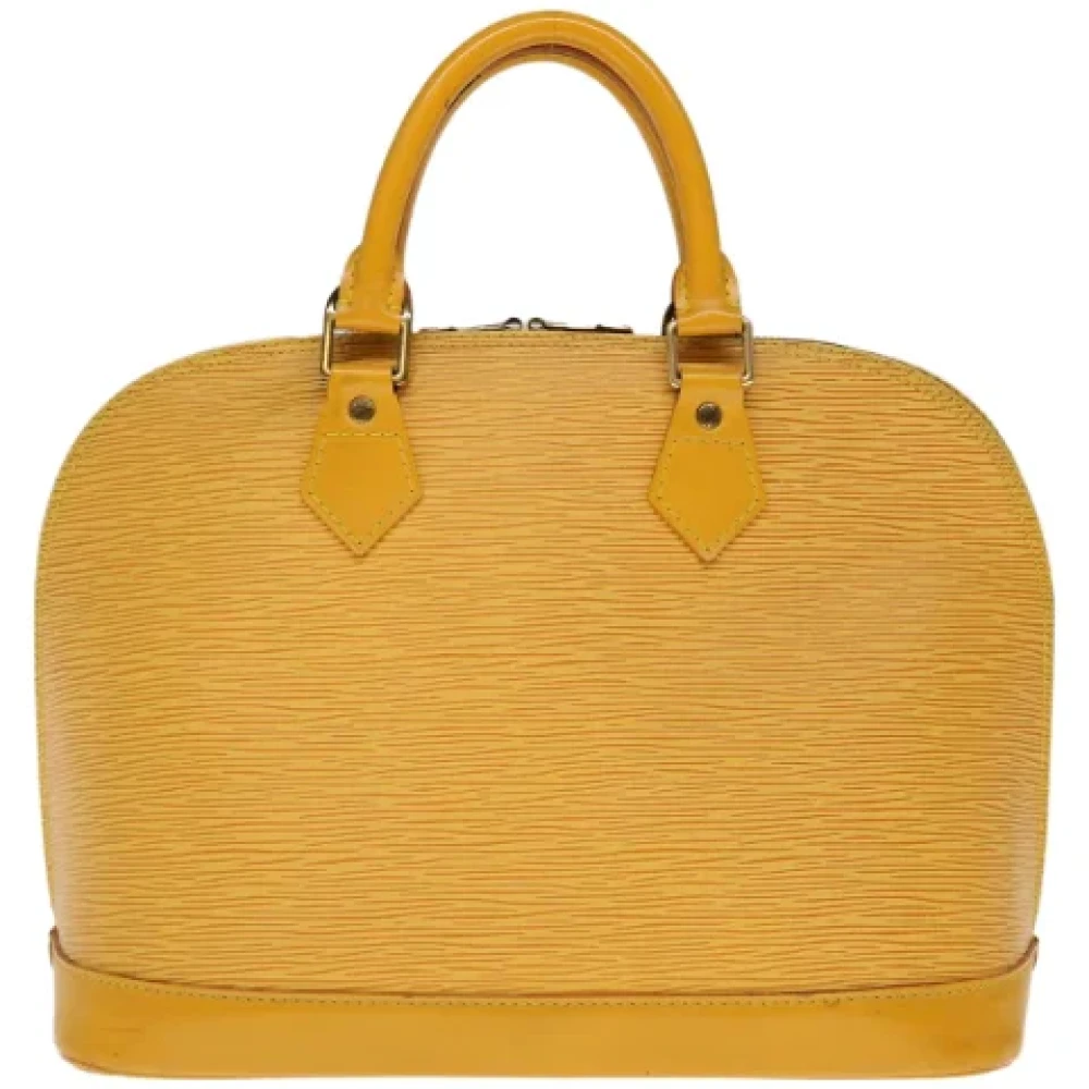 Louis Vuitton Vintage Pre-owned Leather louis-vuitton-bags Yellow Dames