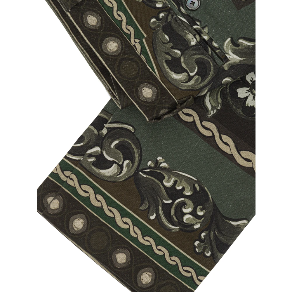Dolce & Gabbana Katoenen Broek met Pupi Print Multicolor Dames