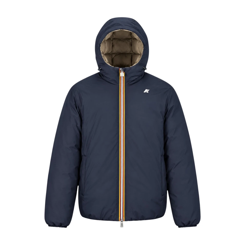 K-Way Uomo Blu Giacche, 2XL, New,