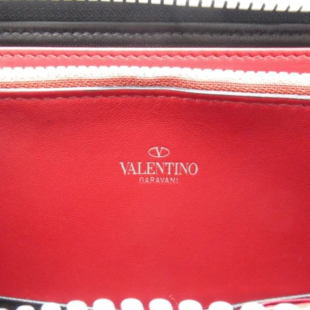 Valentino Vintage Pre-owned Leather wallets Black Dames
