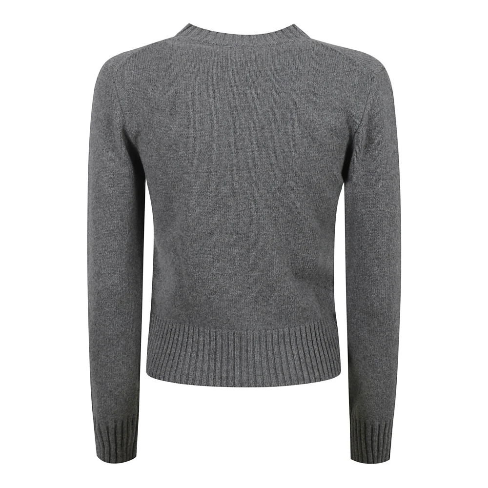 Ami Paris Tonal Grijze Trui Gray Dames