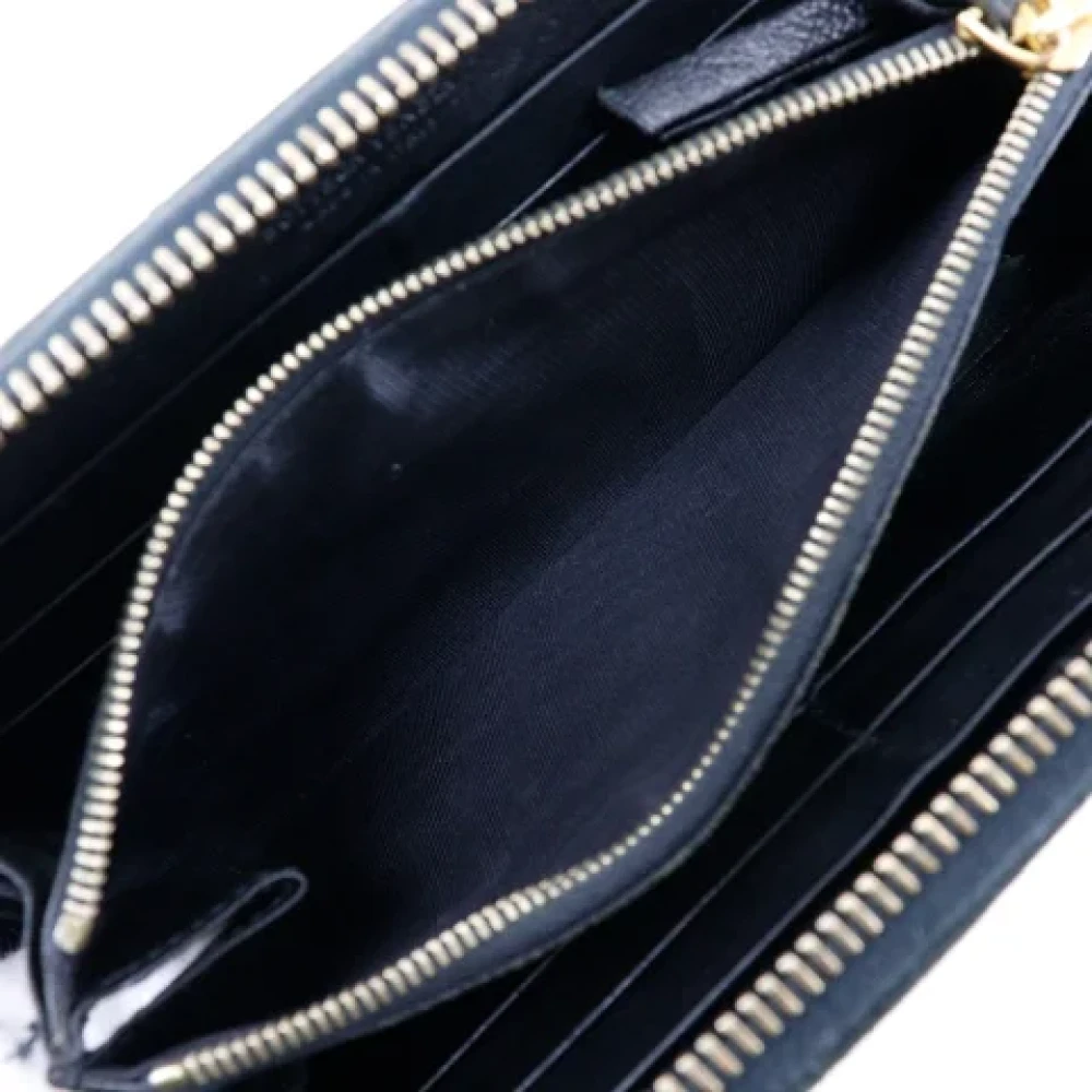 Bottega Veneta Vintage Pre-owned Leather wallets Black Dames