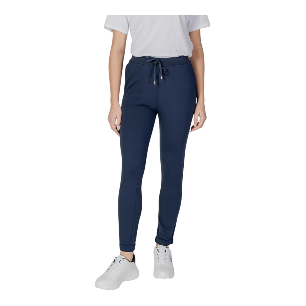 Liu Jo Blauwe Kant Broek Lente Zomer Vrouwen Blue Dames