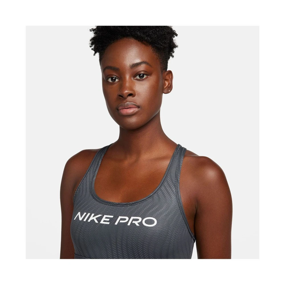 Nike Sporty Pro Swoosh Light-Support Beha Gray Dames