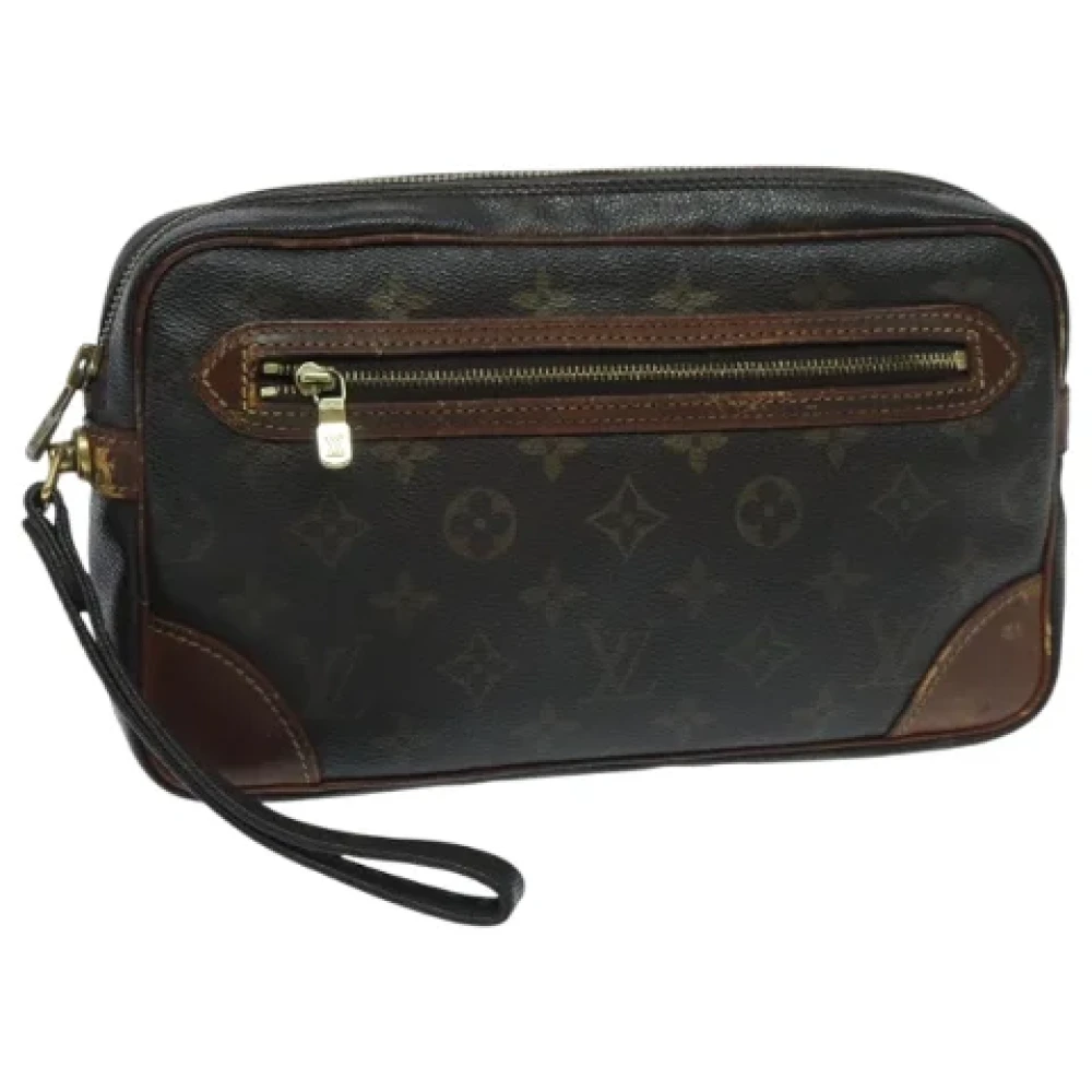 Louis Vuitton Vintage Pre-owned Canvas clutches Brown Dames