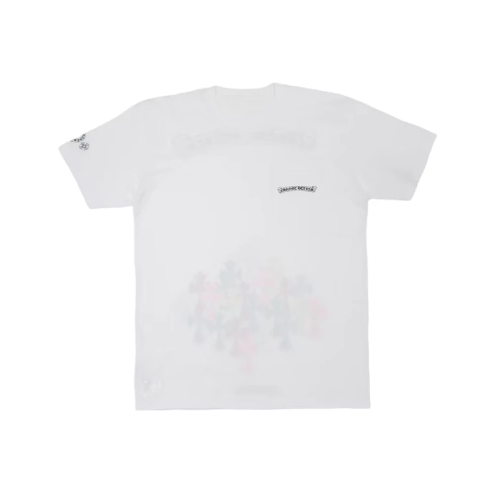 Chrome Hearts Multi Color White Cross T-shirt White Heren