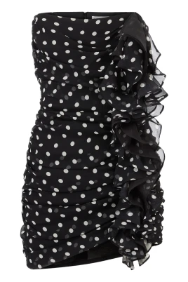 Polka Dot Bustier Mini Klänning