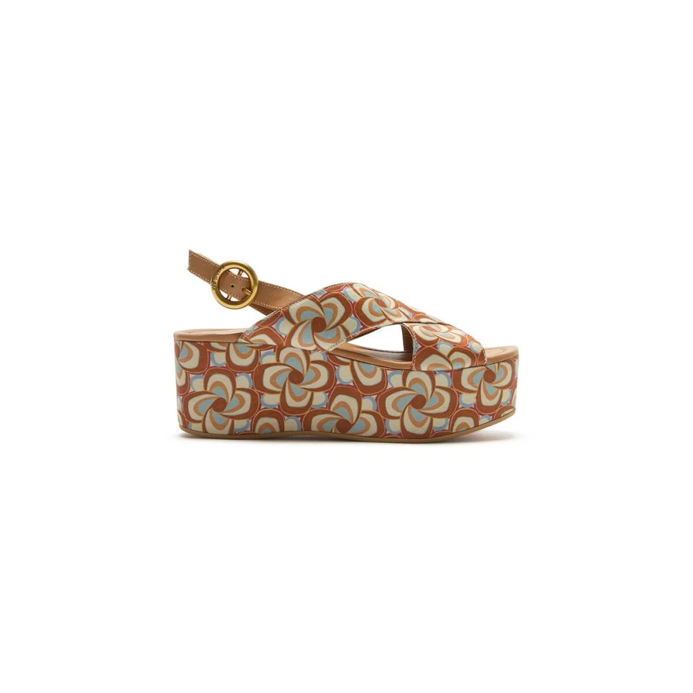 Maliparmi Vrouw Bruin Schoenen Dames, 41 Eu, Leer, Mouline' Wedge