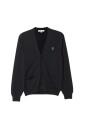 fox-head-patch-cardigan-sweater