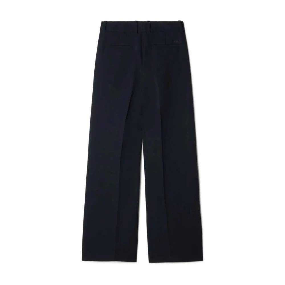 Off White Wide Trousers Blue Dames