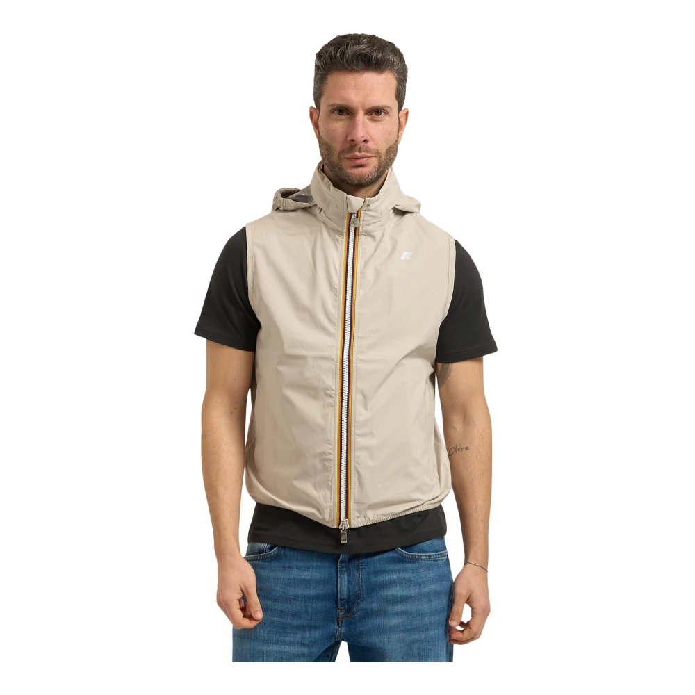 K-Way Herren Beige Jacken, Mgröße: