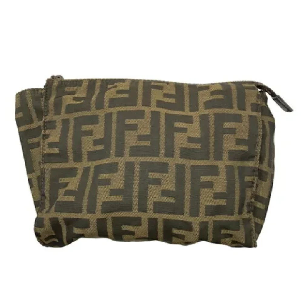 Fendi Vintage Pre-owned Canvas clutches Brown Dames