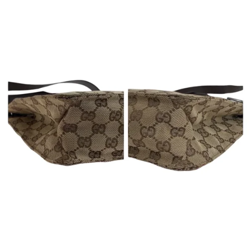 Gucci Vintage Pre-owned Canvas crossbody-bags Brown Dames