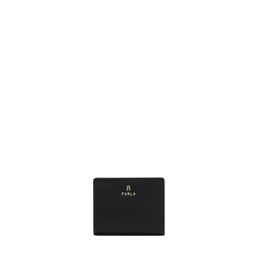 Furla Black Camelia Compact Wallet - Female - Wallets & Cardholders - One Size - Accessories