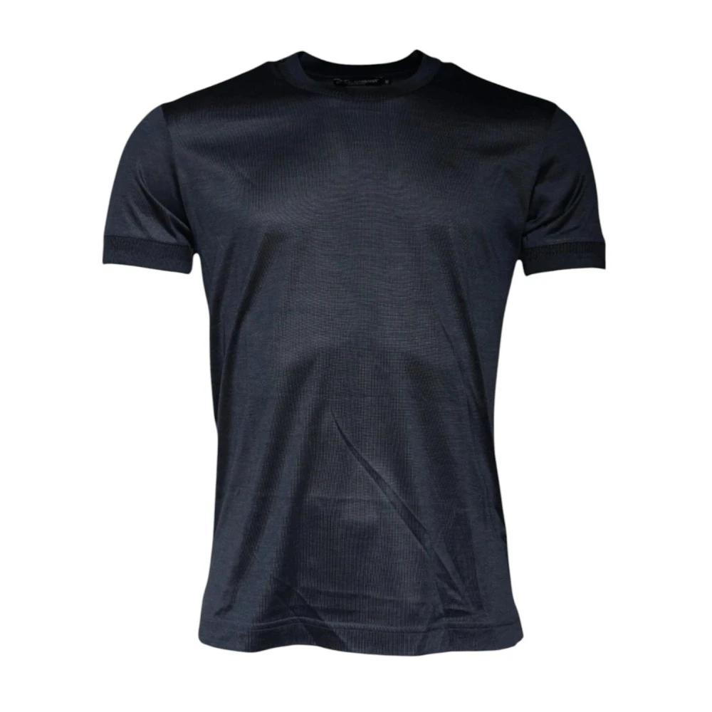 Dolce & Gabbana Men's Blue T-Shirts, Xs, Short Sleeve Crew Neck T-Shirt