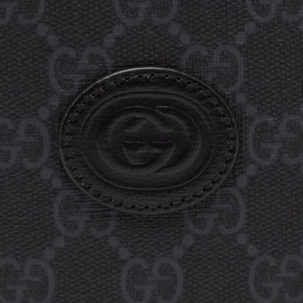 Gucci Vintage Pre-owned Coated canvas wallets Black Dames