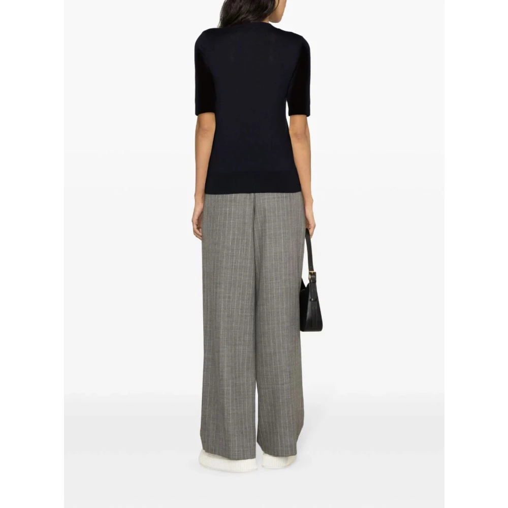 Wild Cashmere Round-neck Knitwear Blue Dames