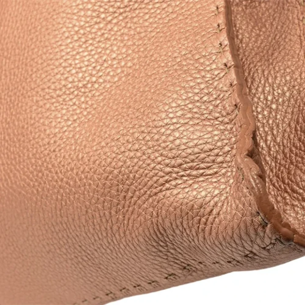 Fendi Vintage Pre-owned Leather shoulder-bags Pink Dames