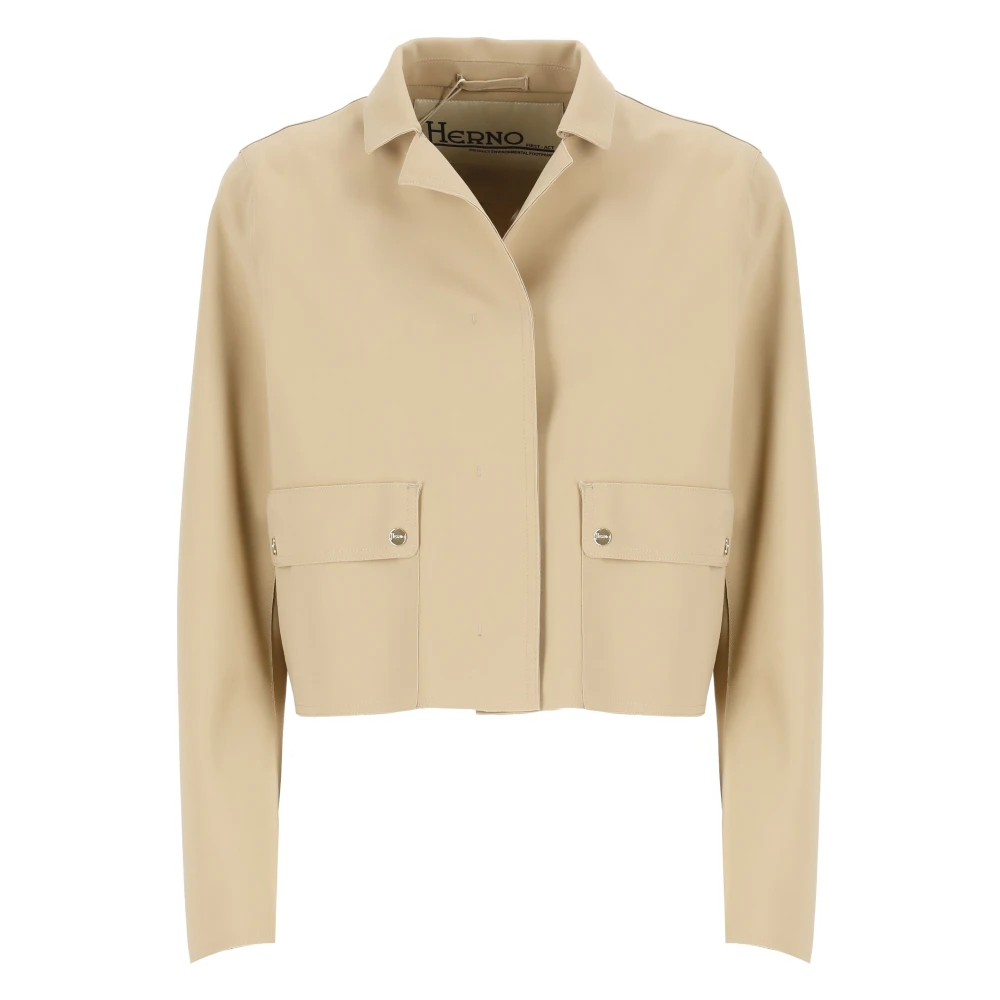 Herno Peak Lapel Jas Brown Dames