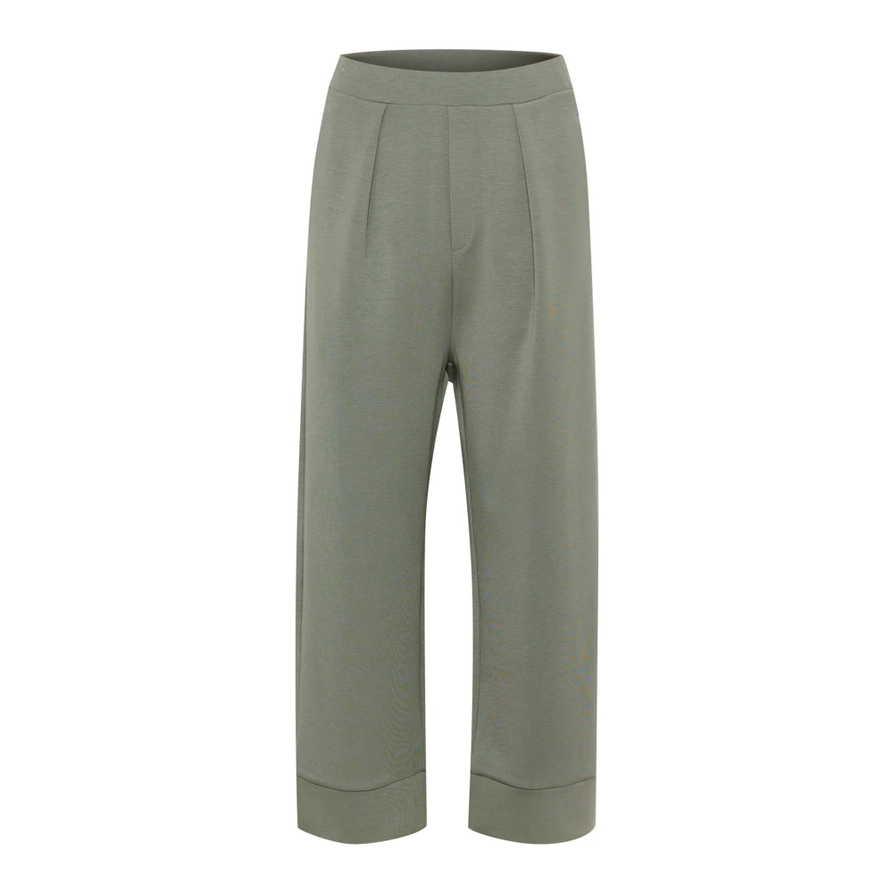 InWear Groene Straight-Leg Broek Anniehiw Model Green Dames