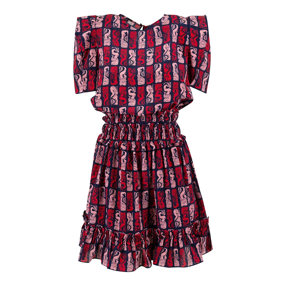 Kenzo Nachtblauwe Jurk Multicolor Dames