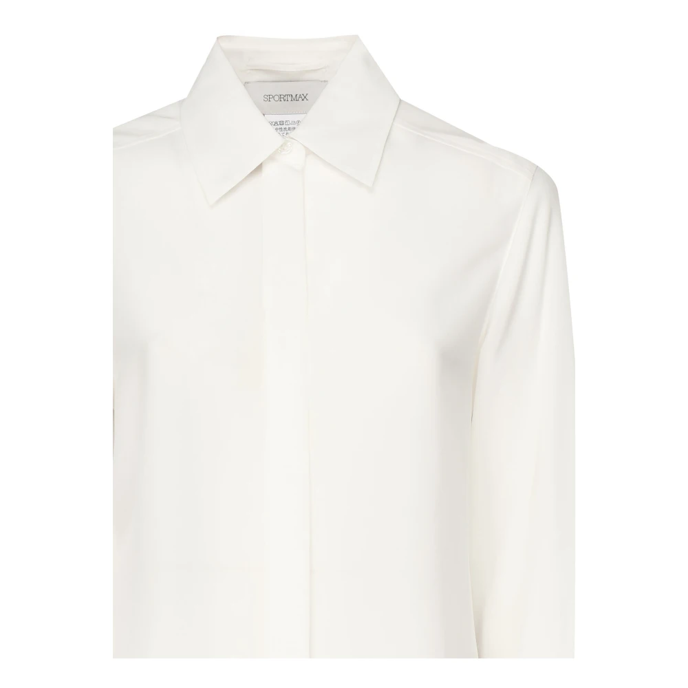 SPORTMAX Witte Gemona Shirt voor Vrouwen White Dames