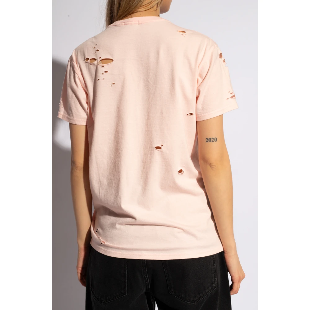 R13 Katoenen T-shirt Pink Dames