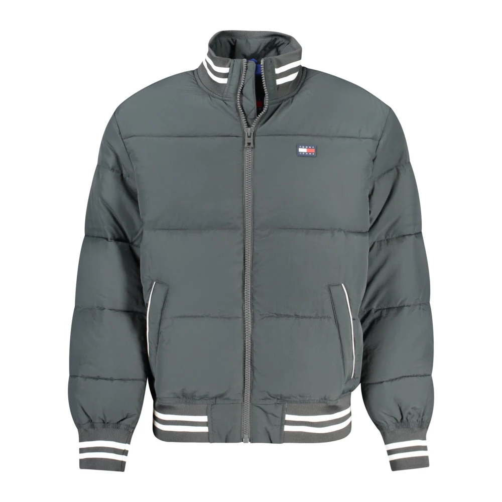 Tommy Hilfiger Groene Jack met Lange Mouwen en Contrastdetails Gray Heren