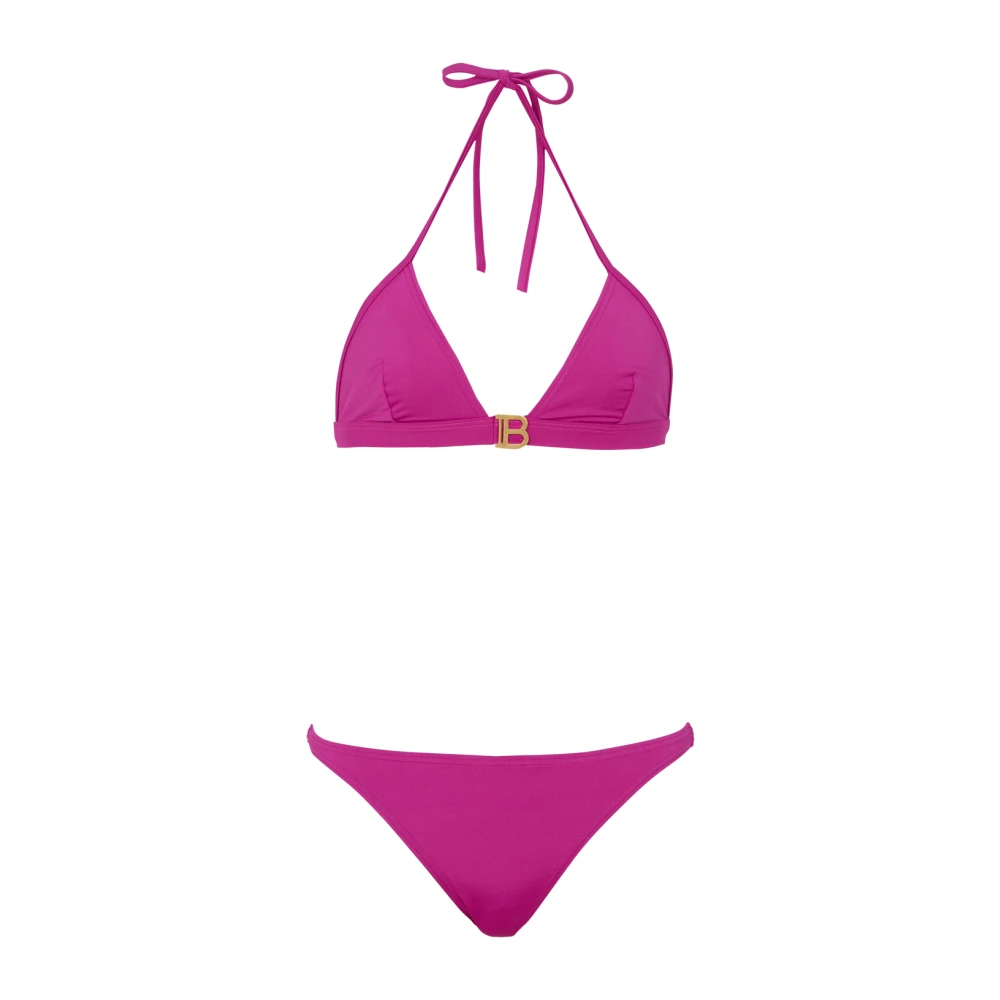 Balmain B driehoek bikini Purple Dames