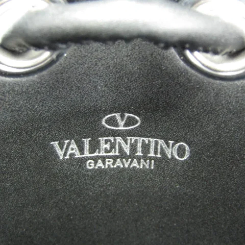 Valentino Vintage Pre-owned Leather pouches Black Dames
