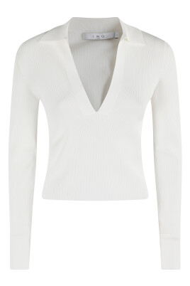 white-long-sleeve-v-neck-top
