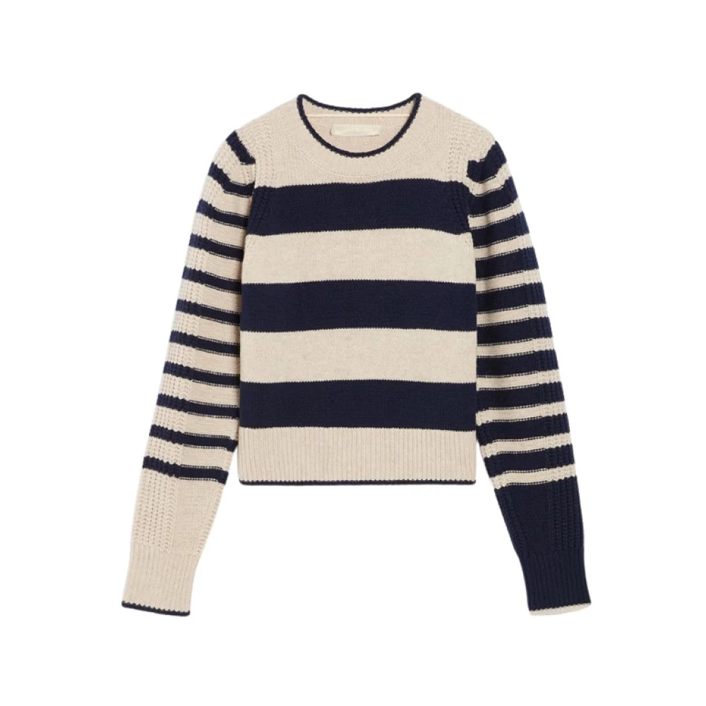 Vanessa Bruno Moderne gestreepte trui met pofmouwen Multicolor Dames