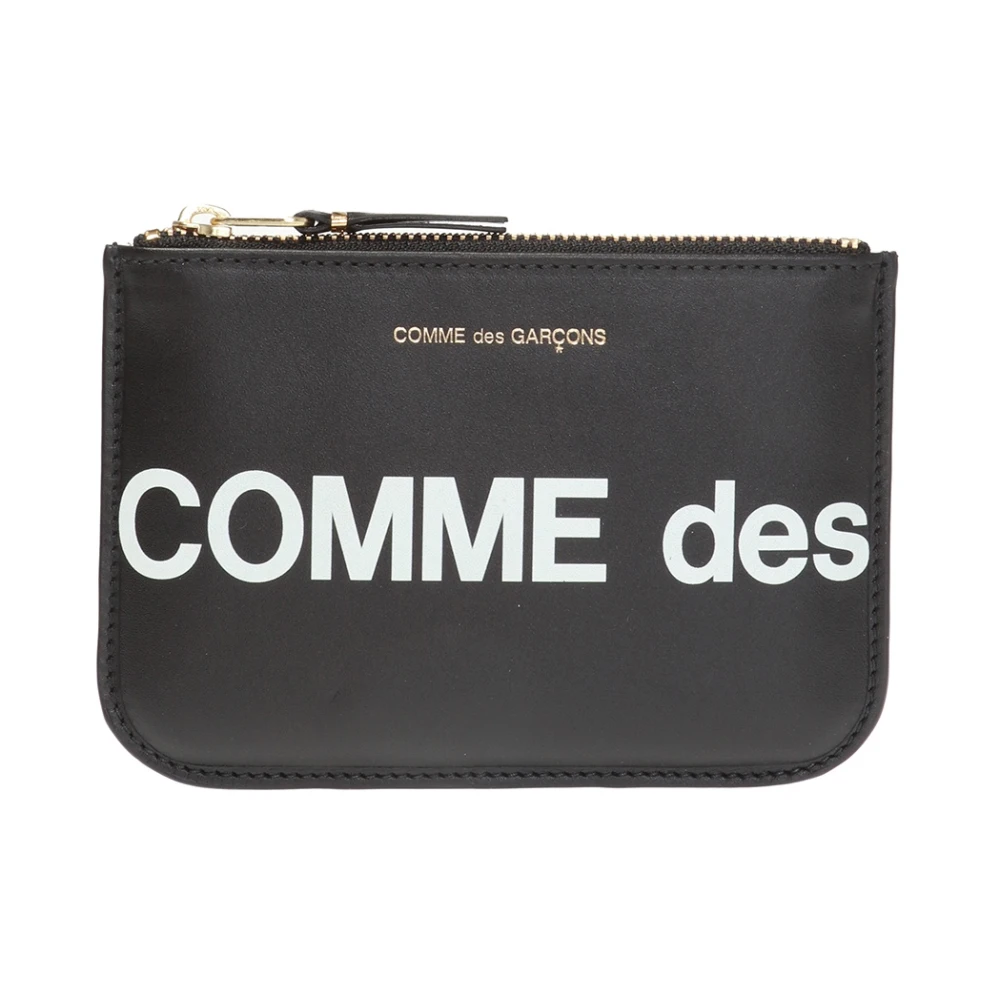 Comme Des Garçons Women's Black Logo Printed Pouch