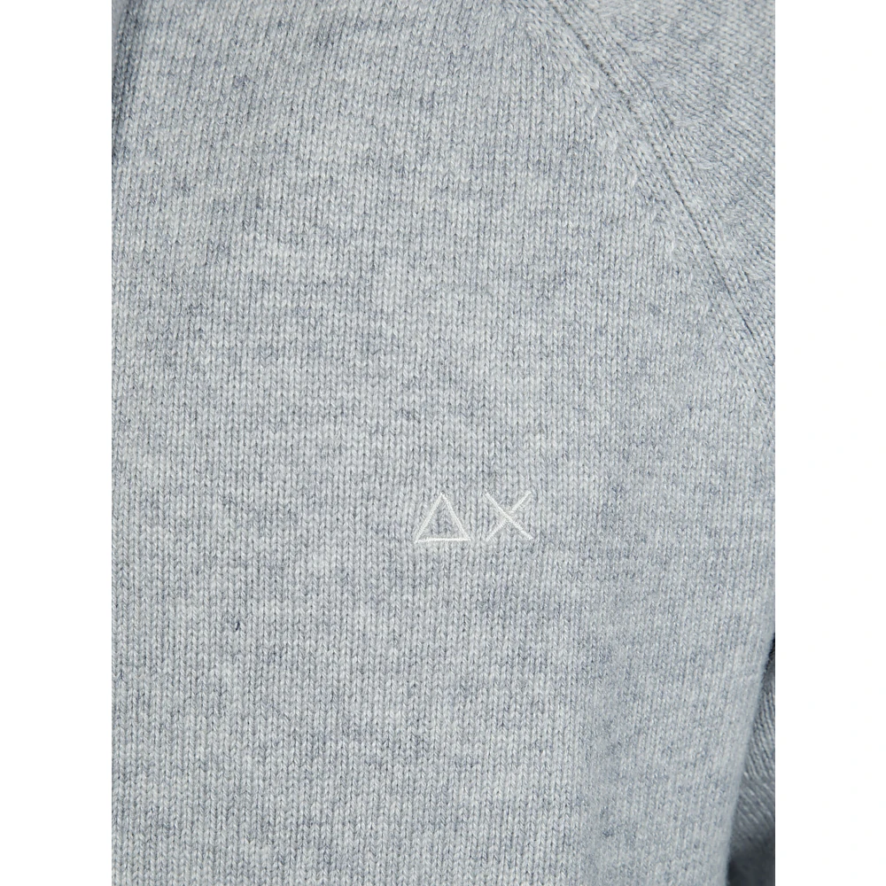 Sun68 Solide Warme Hoodie Gray Heren
