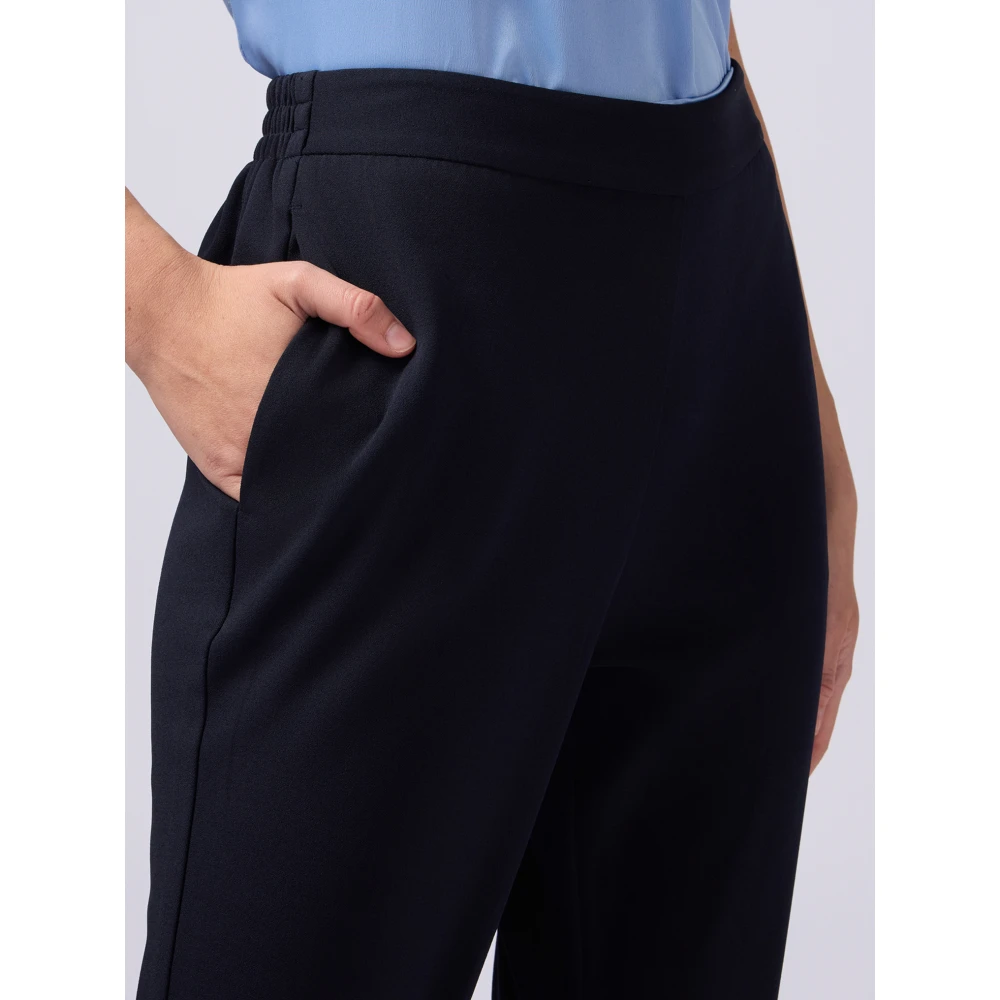 Oltre Joggingbroek gemaakt van scuba crêpe stof Blue Dames