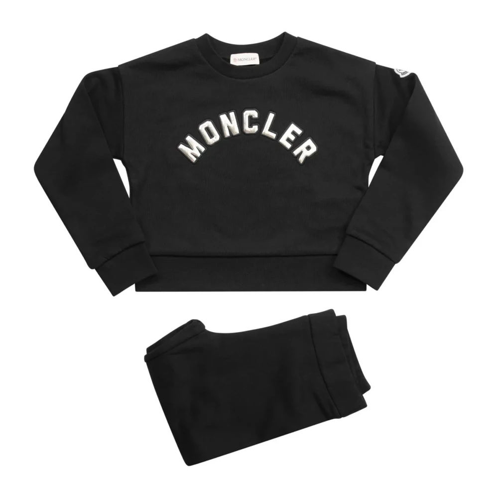 Moncler Barn Logo Tracksuit Black, Pojke