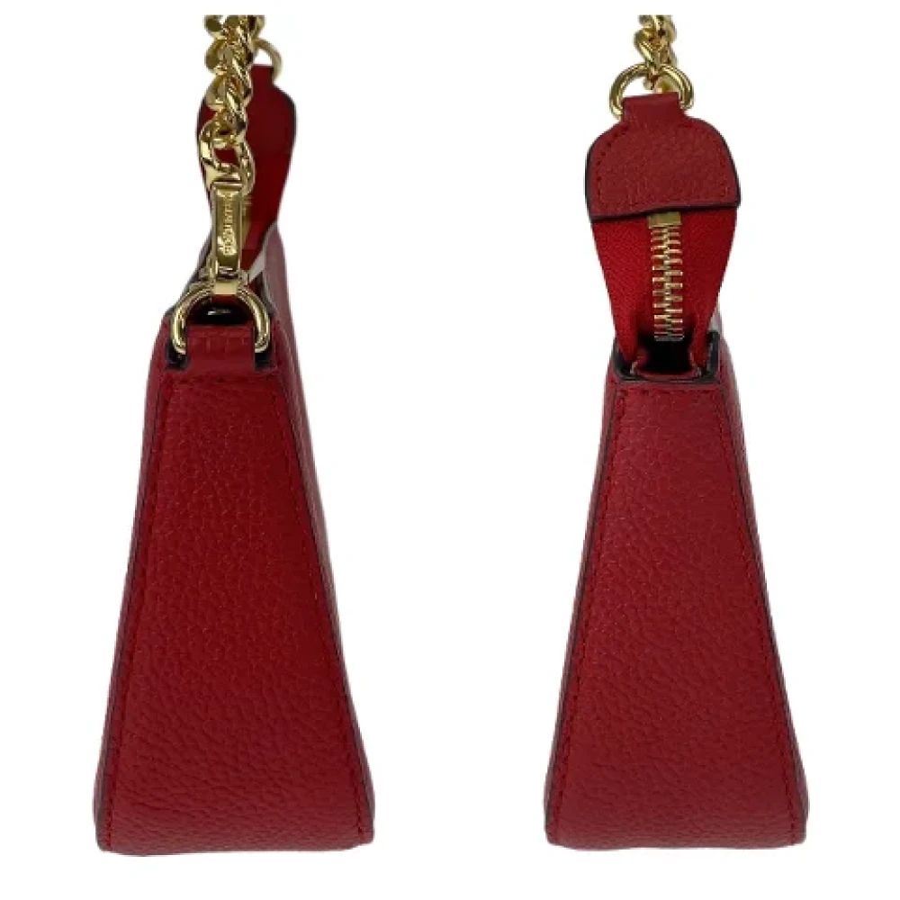 Michael Kors Pre-owned Leather handbags Red Dames