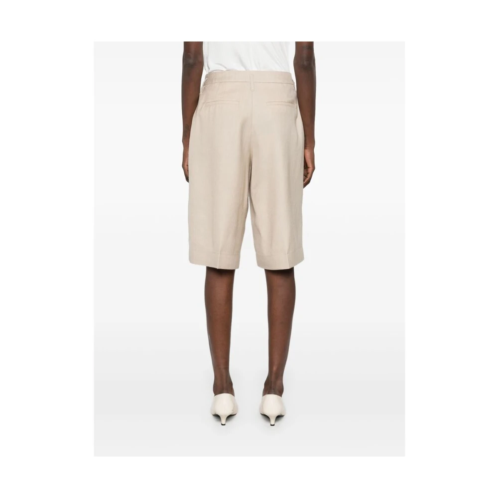 Birgitte Herskind Beige Shorts met Knopen Beige Dames