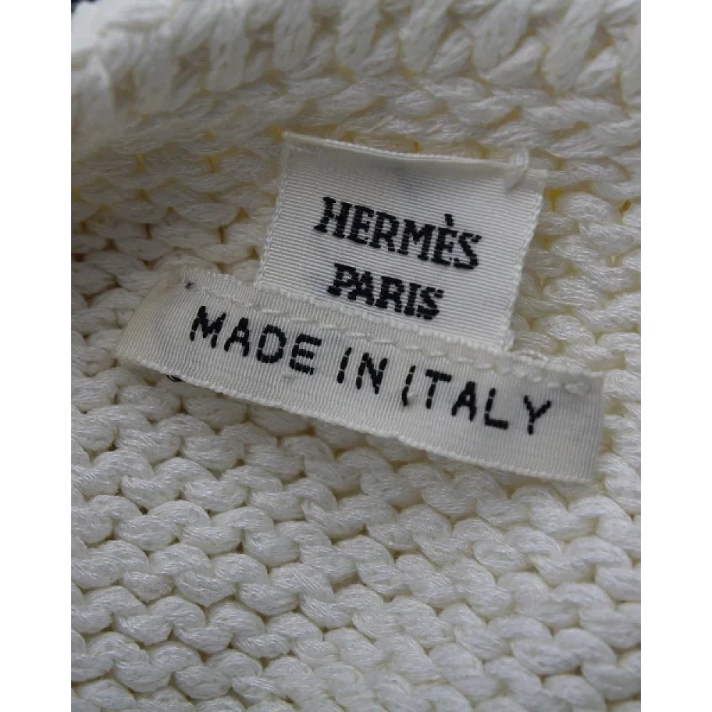 Hermès Vintage Pre-owned Cotton tops White Dames