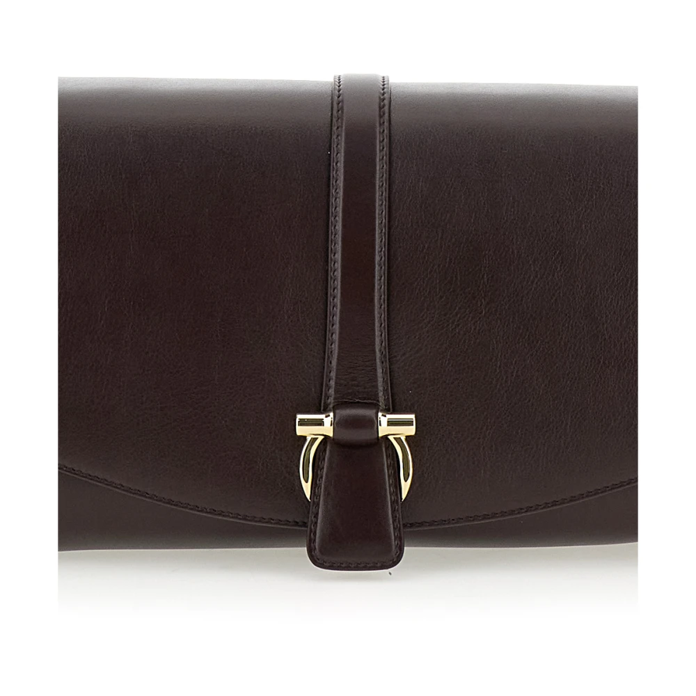 Salvatore Ferragamo Bordeaux Pochette Tassen Brown Dames