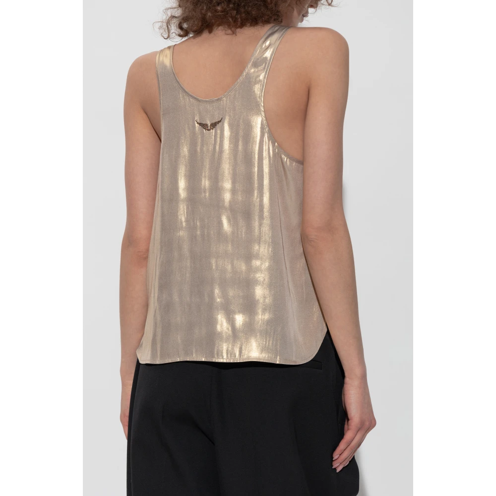Zadig & Voltaire Top Tarys Yellow Dames