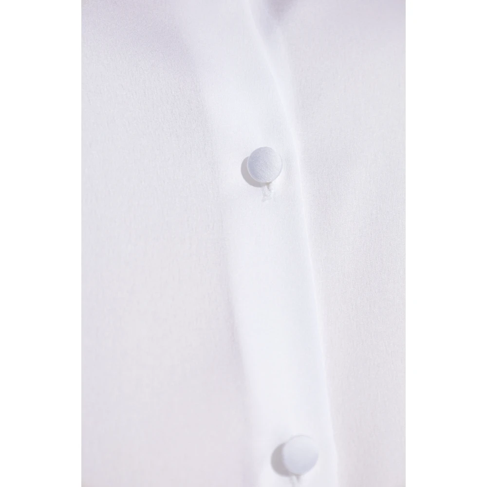 Emporio Armani Satijnen overhemd White Dames