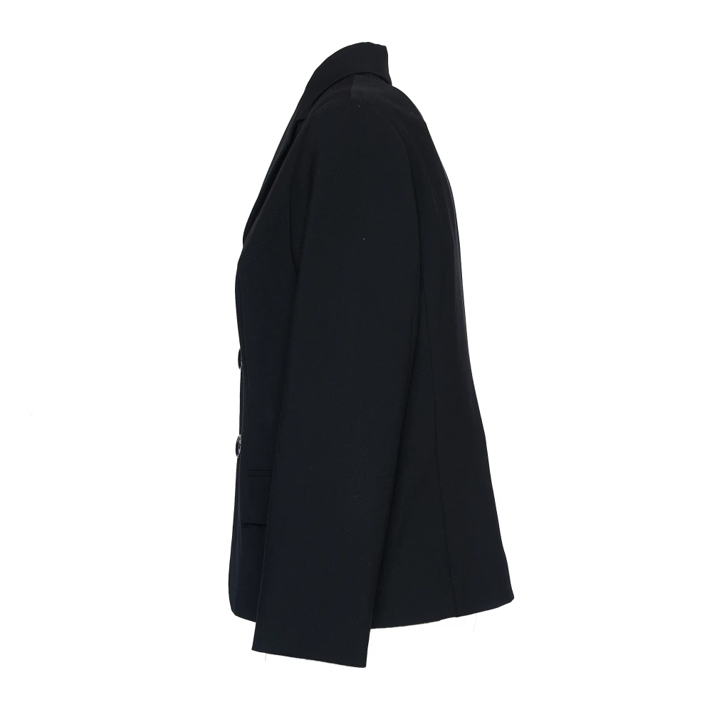 Marni Zwarte Wollen Blazer Jas Black Dames