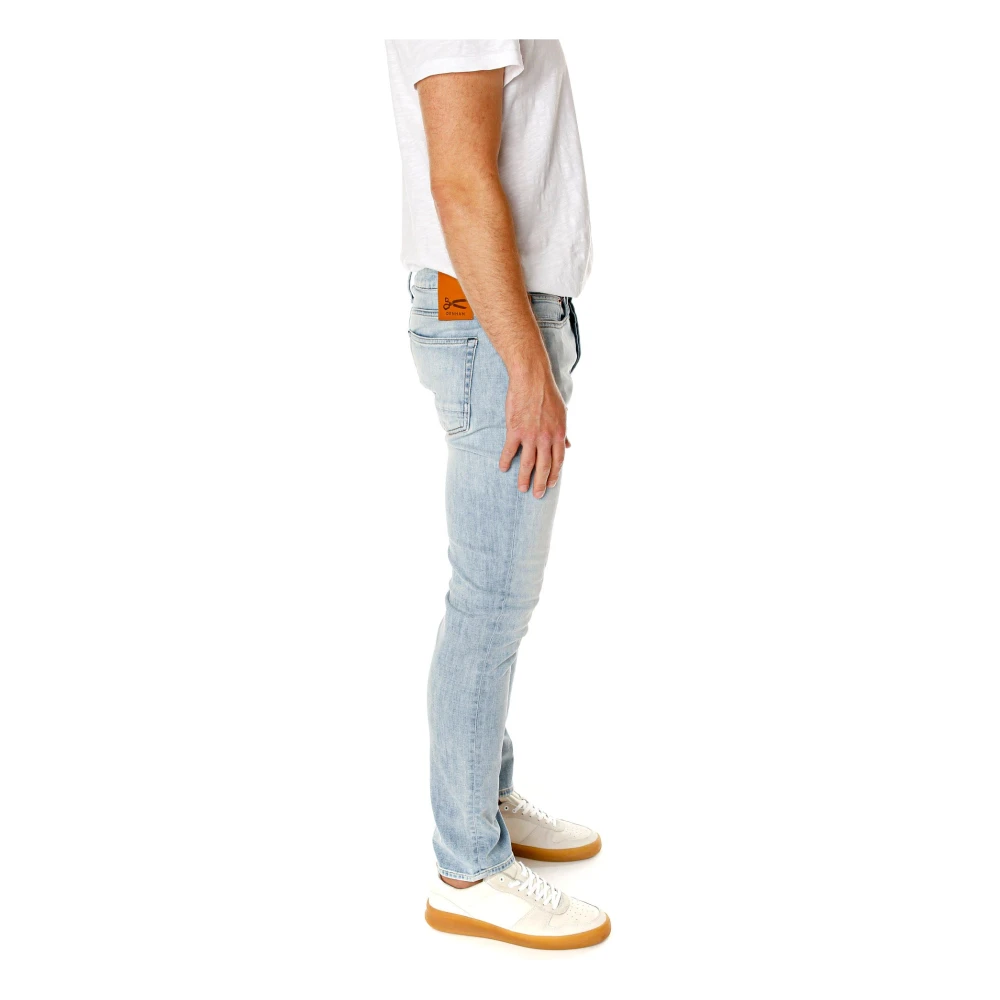 Denham Slim Fit Mid Waist Jeans Blue Heren