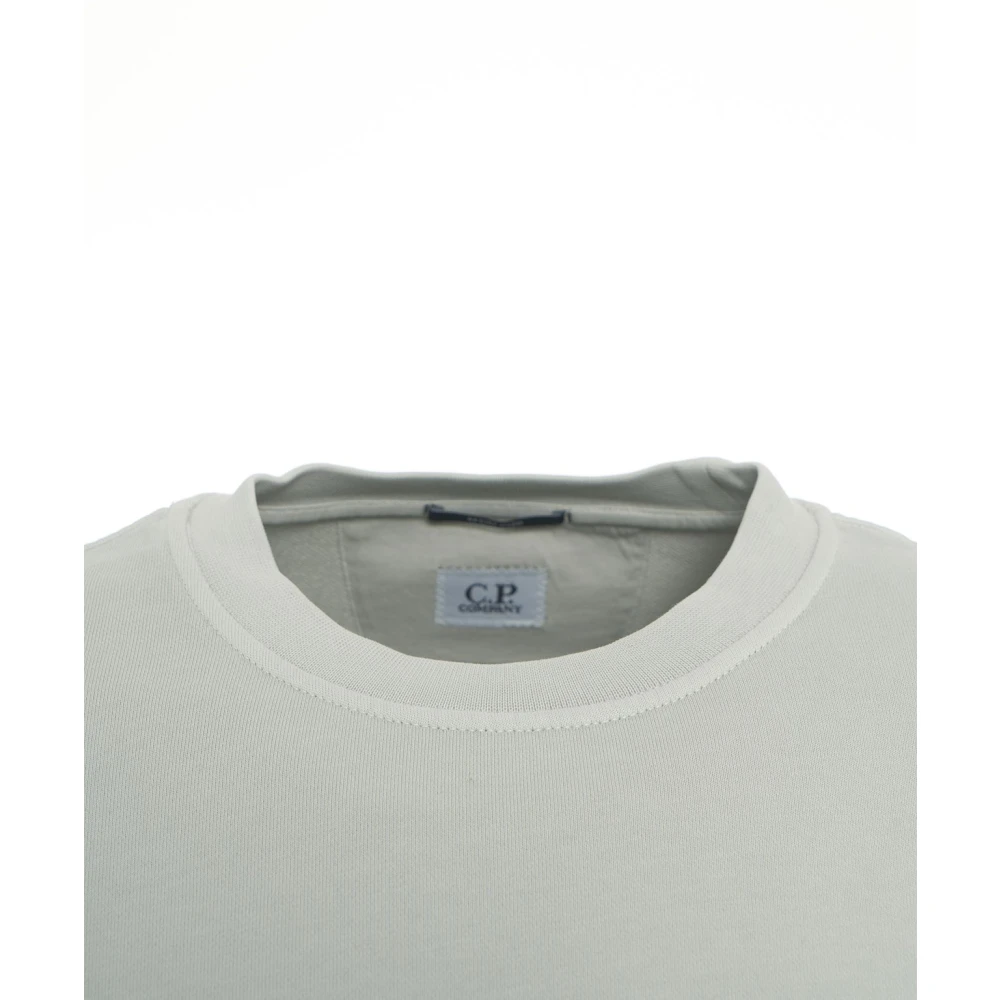 C.P. Company Grijze Sweatshirt met Geribbelde Kraag Gray Heren