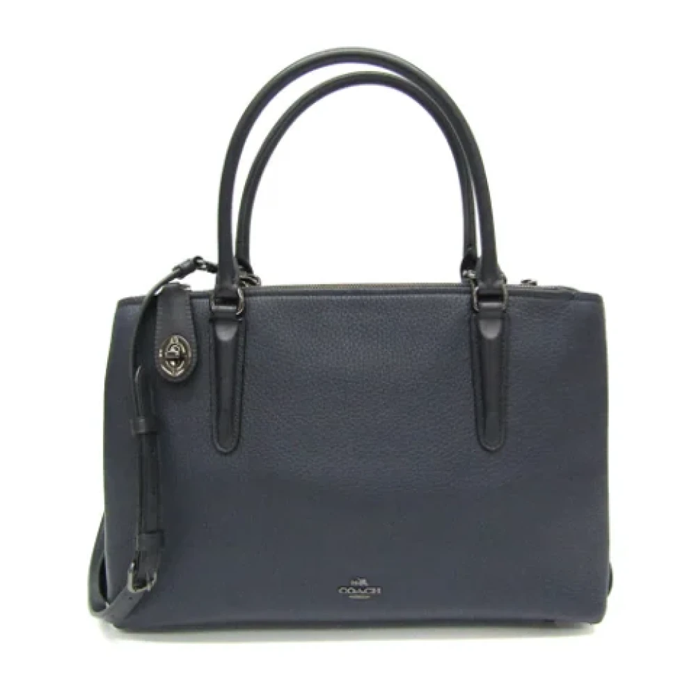 Coach Pre-owned Leather handbags Blue Dames